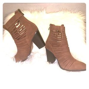 ELA Brand brown booties(wore them once)